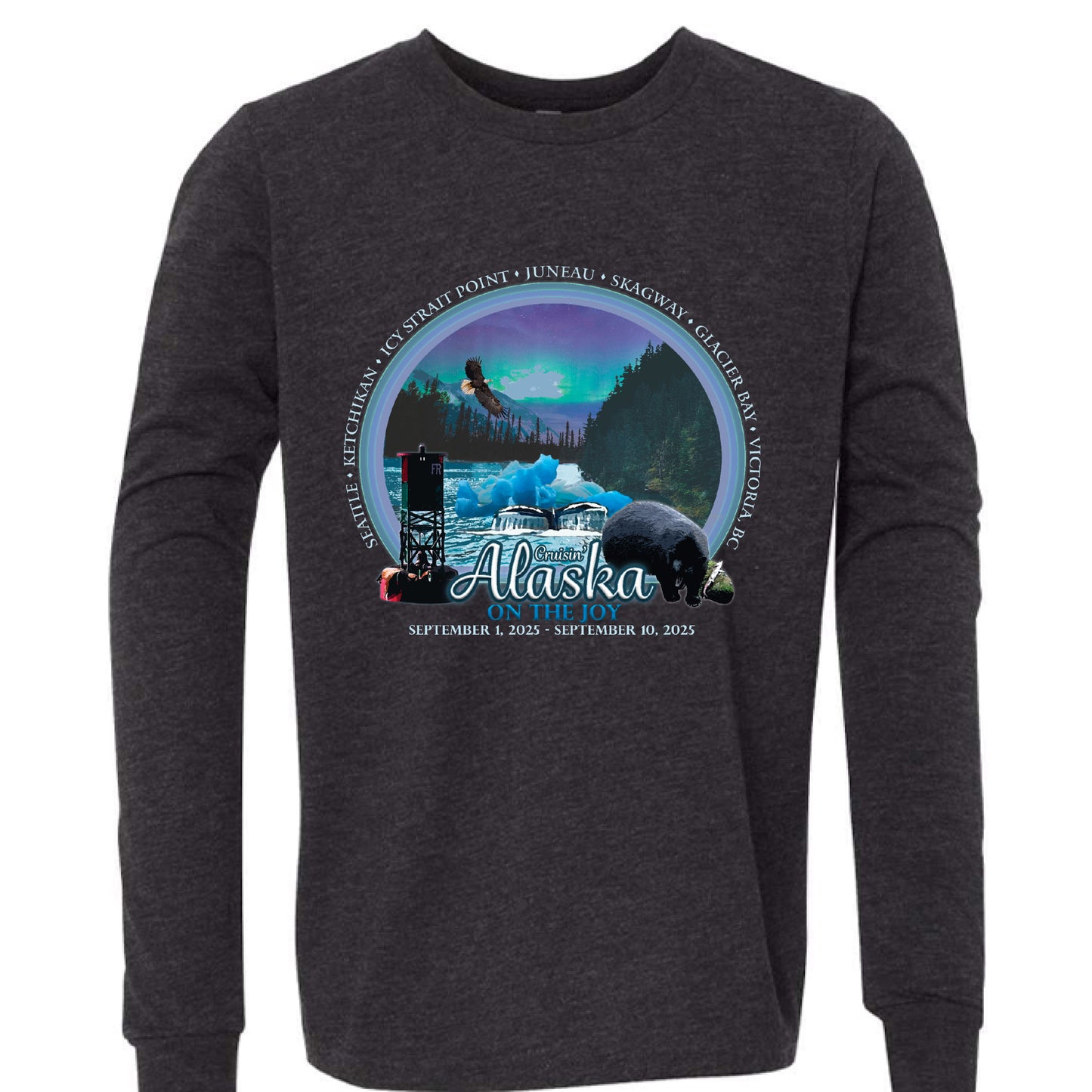Charcoal Black Triblend - FRONT