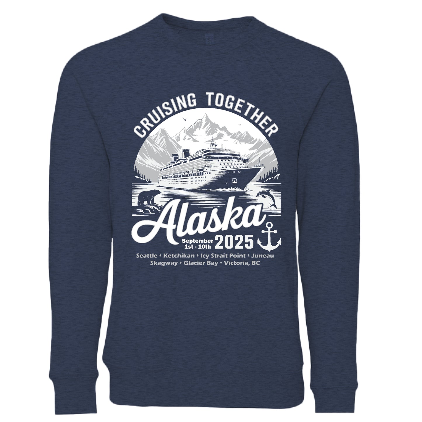 Heather Navy - FRONT