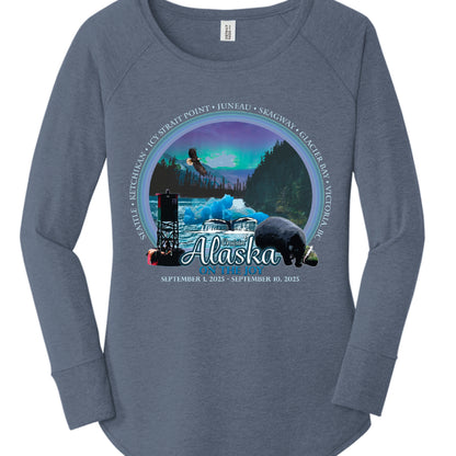 For DJ&B - District Ladies Tri-blend LS Tunic