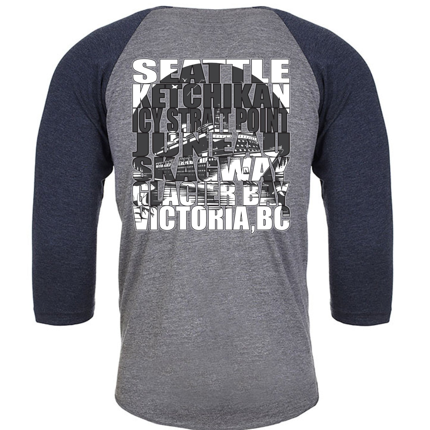 Vintage Navy/ Premium Heather - BACK