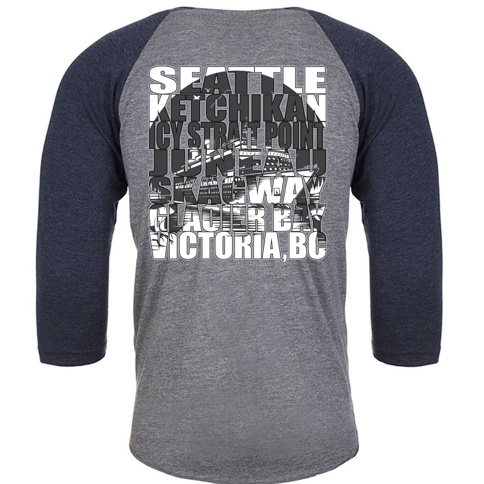 Vintage Navy/ Premium Heather - BACK