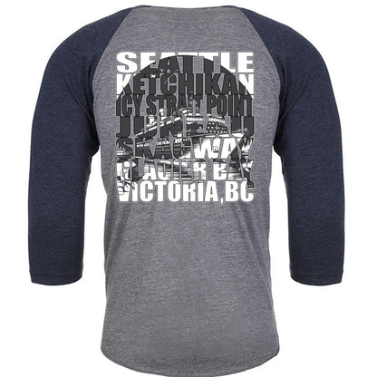 Vintage Navy/ Premium Heather - BACK
